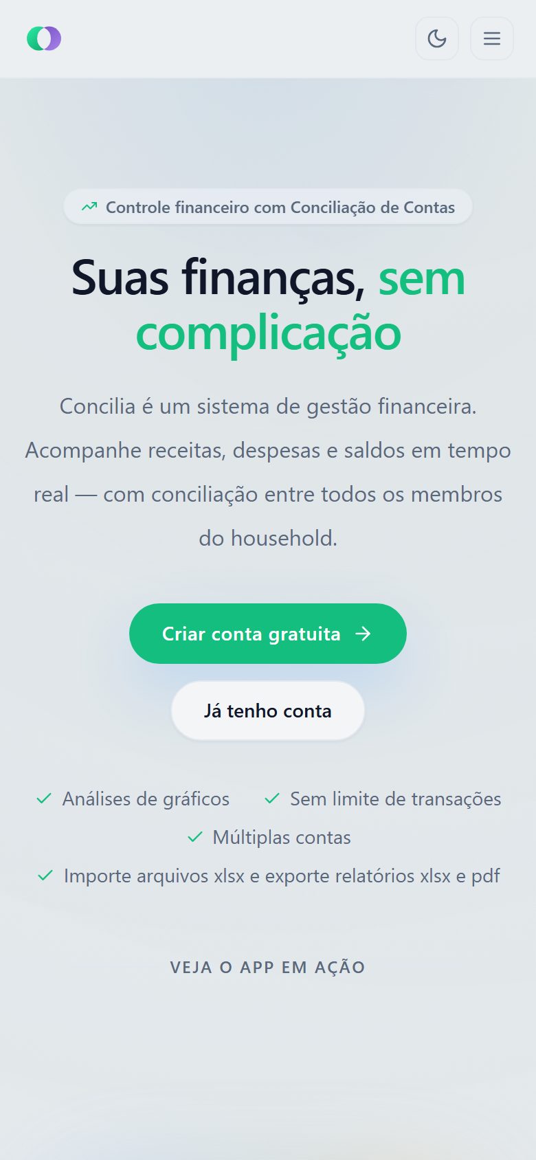 Concilia no celular